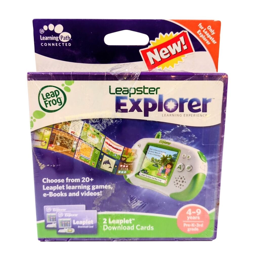 LeapFrog Leapster Explorer Learning Experience 2 Leaplet Download Cards New